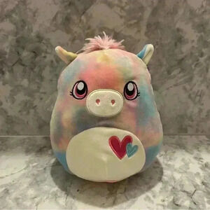 Squishmallow Paisley the Tie Dye Pegacorn 8” Valentines Exclusive Plush